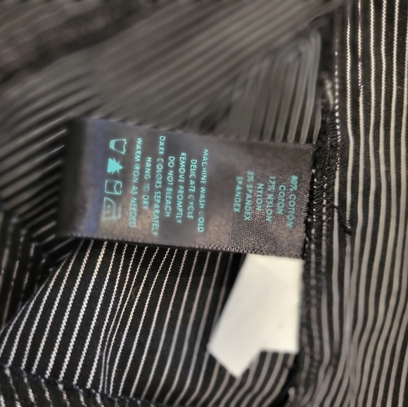 Y Brand Black & White Striped Womans Jean Style Jacket Sz 14 - Picture 11 of 12